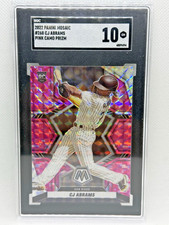 CJ Abrams 2022 Panini Mosaic #268 Pink Camo Prizm Holo SGC 10 Gem Mint RC Rookie
