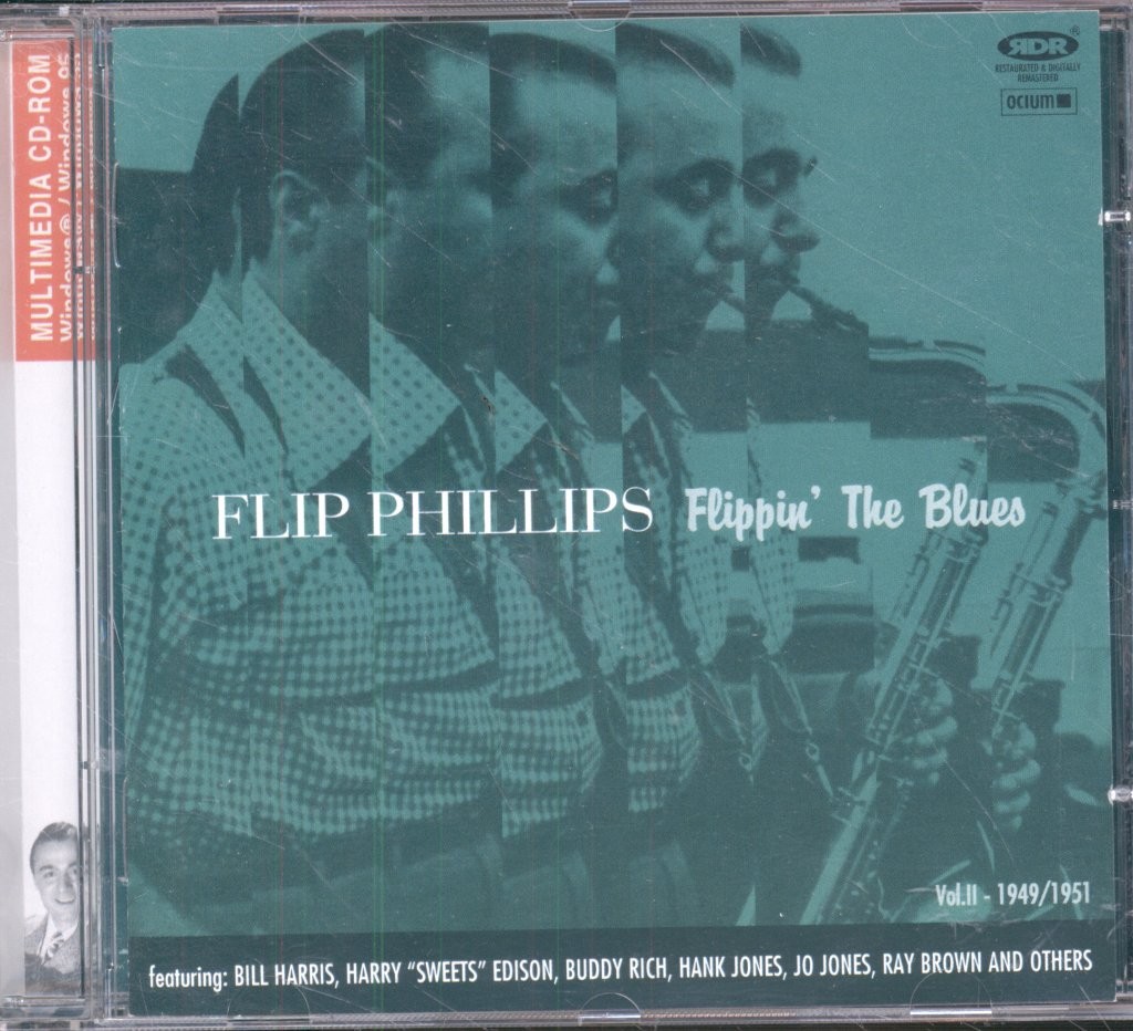 Flip Phillips Flippin' the Blues (Vol. II 1949-1951) CD Spain Ocium 2001 with CD