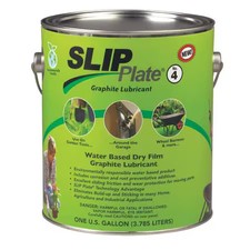 Slip Plate Slip4-4X1g Dry Film Lubricant, 1 Gal., Can, Water, Black