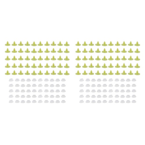 100PCS Livestock Ear Tag Bright Yellow PP Fadeless Reusable Universal Animal - Bild 9 von 22