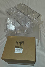 Clear Plastic Drawer Organizers   2  4-Pack Sets 8 Total Containers - New