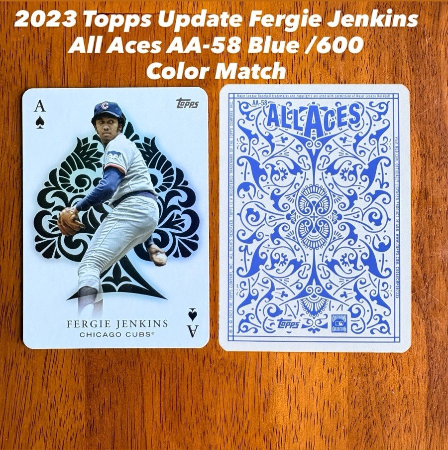 FERGIE JENKINS /600 2023 Topps Update All Aces #AA-58 Blue Parallel Chicago Cubs