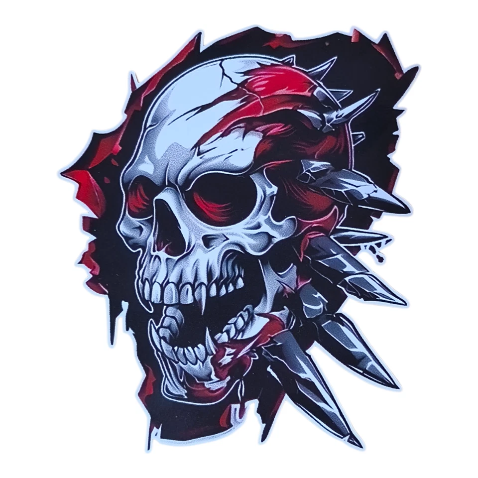 Aufkleber Totenkopf Sticker Skelett Schädel Chopper Motorrad Auto - Bild 1 von 1