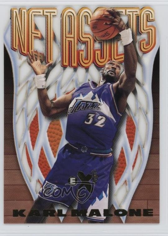1996-97 Skybox E-X2000 Net Assets Karl Malone #11 HOF 0d53
