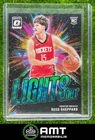 Reed Sheppard RC 2024-25 Panini Donruss Optic 13/25 Lights Green International