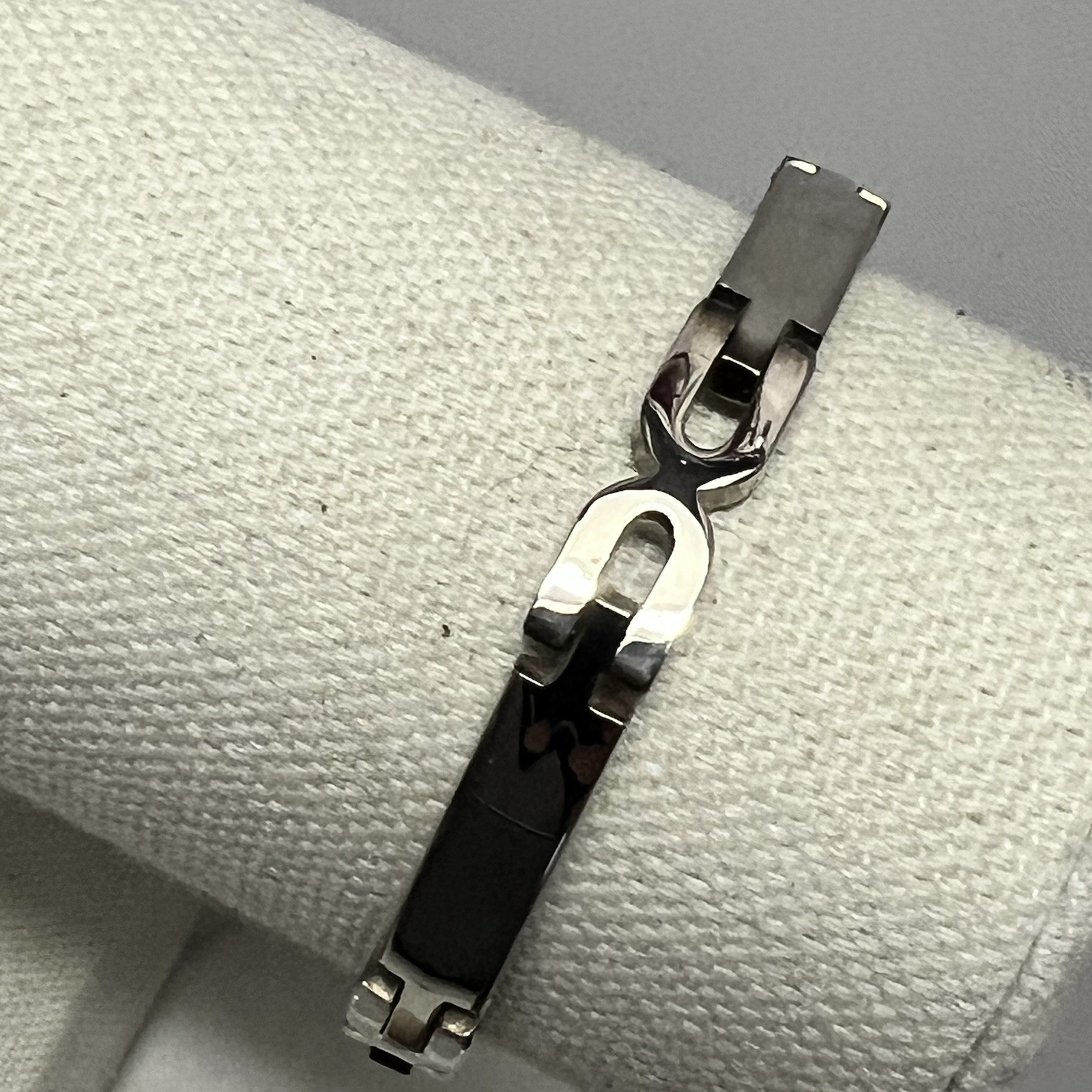 Vintage Solid silver bar Bracelet Hallmarked 925 … - image 19