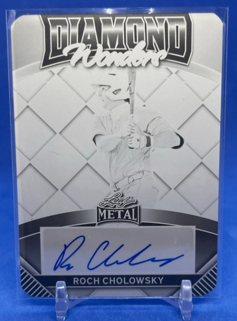 Roch Cholowsky - Auto #1/1 RC - 24 Leaf Diamond Wonders - Black Printing Plate