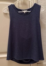 VICTORIA’S SECRET SPORT Wing logo Cowl tank top Open Back XS Navy