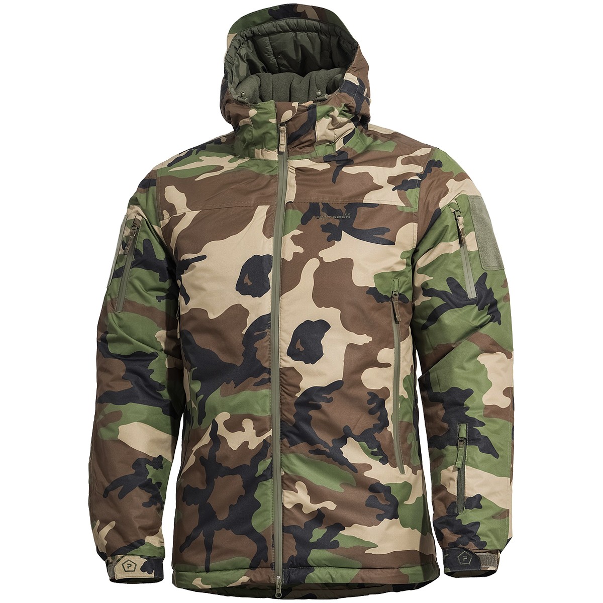 Pentagon Hoplite Parka Mens Hooded Jacket Coat Waterproof Woodland Camo