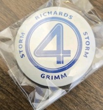 2025 SDCC COMIC CON EXKLUSIVES MARVEL FANTASTIC FOUR 4 STORM GRIMM BUTTON BADGE