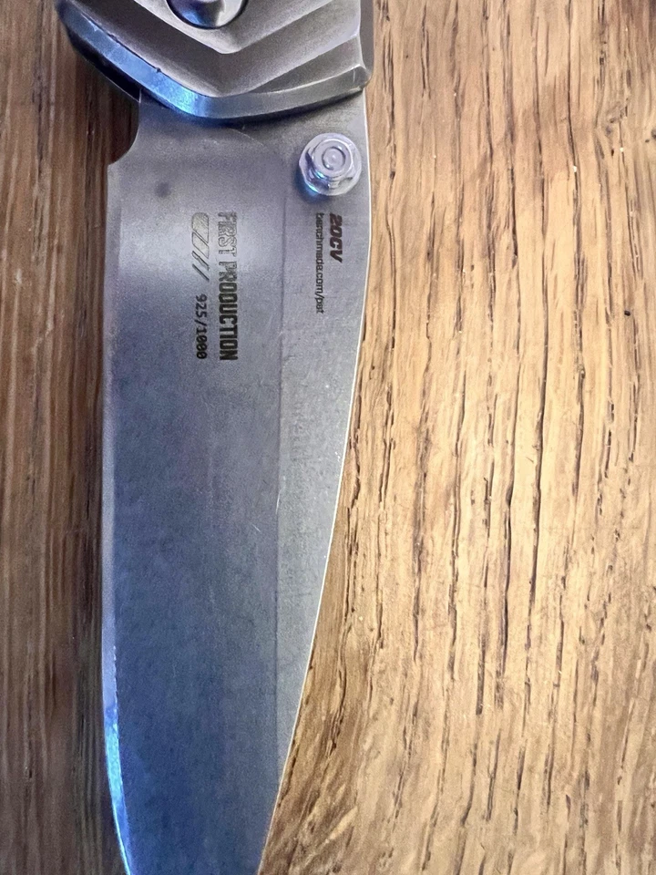 Benchmade Anthem 781 Axis Lock Folding Knife Titanium Stonewashed Blade - Image 3 of 4