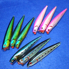 DAIWA SALTIGA DORADO PENCIL14 X3 + SLIDER14 X3 + POPPER14 X3 JDM Lures Lot
