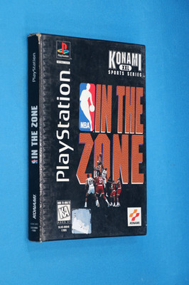 PLAYSTATION 1 PS1 NBA IN THE ZONE LONG BOX COMPLETE GAME BOX MANUAL SCRATCH FREE