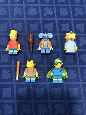LEGO MINIFIGURE SIMPSONS LOT MAGGIE BART ITCHY MILHOUSE NELSON MUNTZ RETIRED