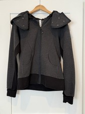 New-Womens Lululemon Scuba Bomber jacket With Detatchable Hood-10