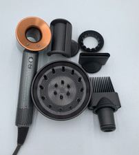 Dyson Supersonic Hair Dryer Gray/Gold With Accessories Good Condition