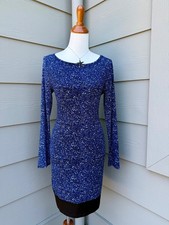 ~MICHAEL KORS~ LONG SLEEVE COCKTAIL / WORK DRESS w/ COLORBLOCK DETAIL - GREEN 8