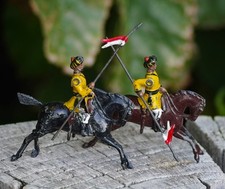 VINTAGE Lead Figurines Britains Ltd. Indian Calvary England 1950's Lot of 2