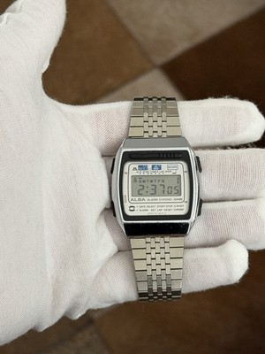 Rare Vintage Alba Alarm Chrono Game Y761-5010 Men s Digital Sports Watch JDM 80s