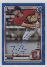 2020 Bowman Draft Chrome Picks Blue Wave Refractor 69/150 Tanner Burns Auto tx9
