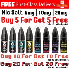 Riot Squad 10ml Nicotine Nic Salt Salts Vape juice E Liquid flavou 5mg 10mg 20mg
