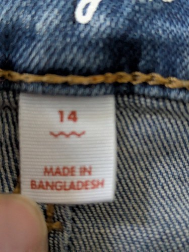 cat&jack-boys straight leg stretch blue jeans sz 14 - Picture 5 of 6