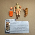 GI G.I. Joe gijoe SPEARHEAD AND MAX incomplete with file card *broken leg
