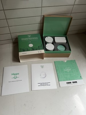 Hippo Notion Smart Home Monitoring System Kit (2 Sensor + 1 Bridge) New In Box