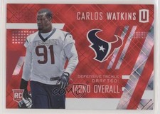 2017 Panini Unparalleled Class of 2017 Rookie Red 7/25 Carlos Watkins #274 1s8