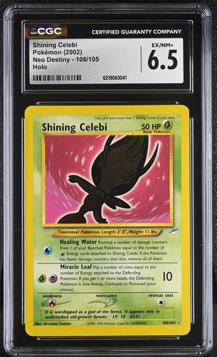 Shining Celebi (Unlimited) graded CGC 6.5 for sale on eBay