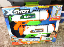 Zuru X Shot 2 Pack Water Warfare Fast-Fill Water Blasters , 34' Range NEW