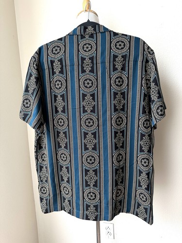 Casa Moda Camicia Tessuto Fino/Nero Motivo Barocco Taglia L - Foto 4 di 5
