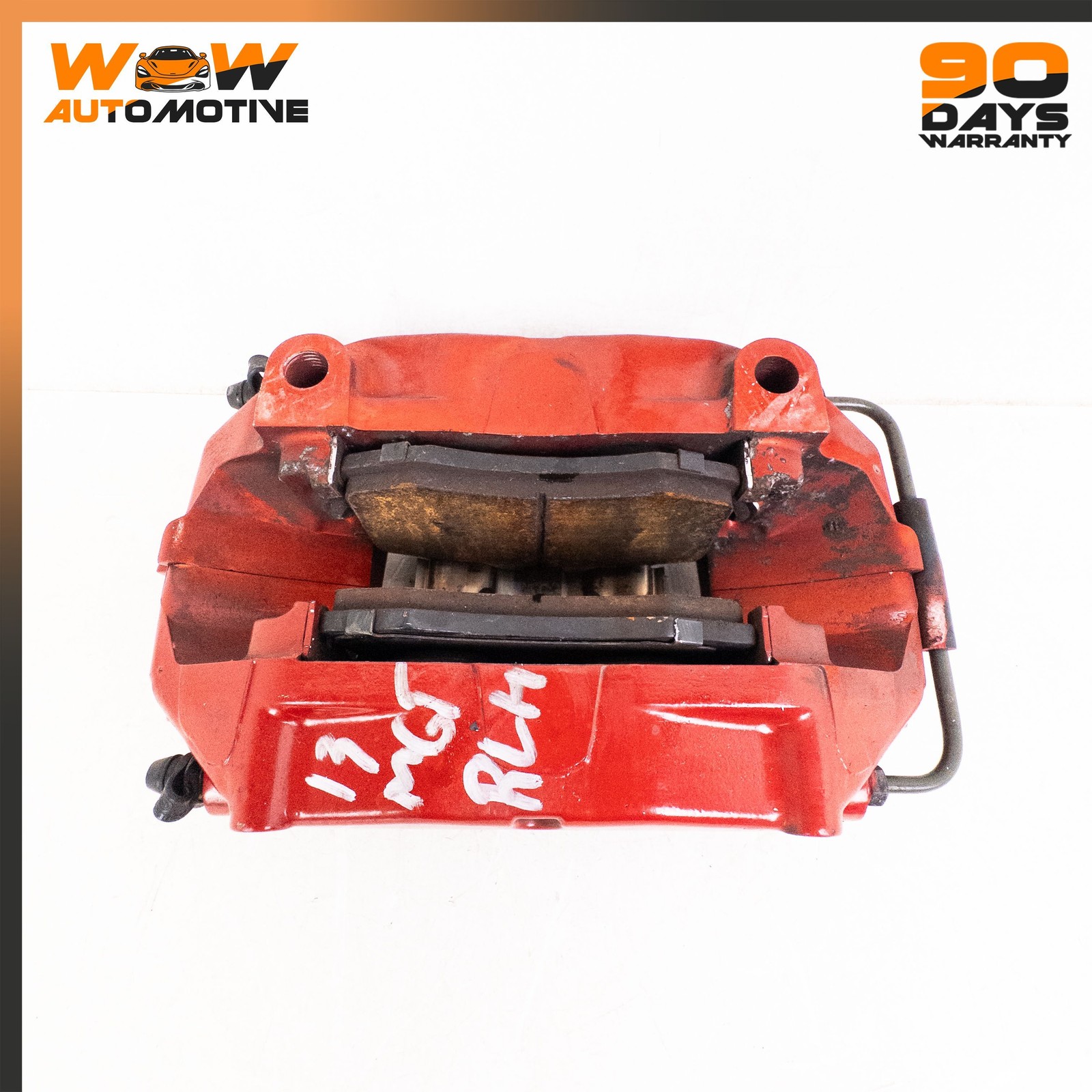 03-19 MASERATI GRANTURISMO S REAR RIGHT LEFT BRAKE CALIPER ASSEMBLY RED SET OEM
