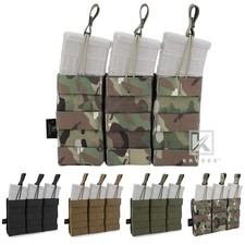KRYDEX Triple 5.56 .223 Mag Pouch Open Top Tactical Mag Carrier MOLLE Modular