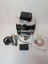 Fujifilm Finepix F47fd Digital Camera 9MP 3X Zoom Silver With Battery & SD Card