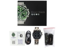 AW12 STAINLESS STEEL 1.3" TOUCH BLUETOOTH NOTIFICATIONS TRACKING SMART WATCH