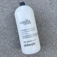 Philosophy Vanilla Coconut Hydrating Shower Gel  64 fl. oz.  NO PUMP  NEW! 0.69 per gallon