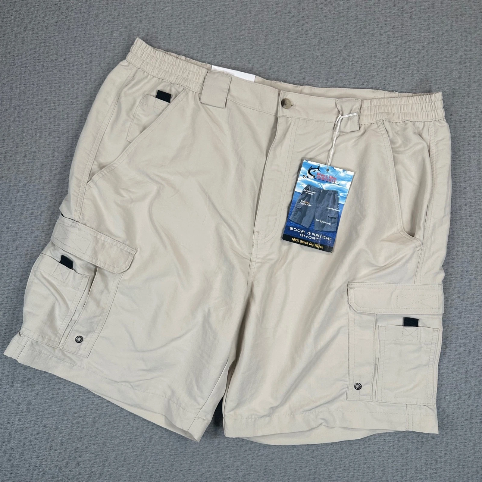 World Wide Sportsman Cargo Fishing Shorts Men's 40 Tan UPF 50+ Tech NWT
Opens in a new window or tab