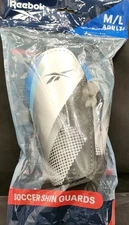 Reebok Soccer Shin Guards Adult M/L - 1 Pair - New Blue Football  Protective