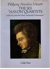 Mozart : 6 quatuors dédiés à Haydn K.387, 421, 428, 458, 464, 465 - violoncelle