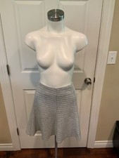 Maeve Gray A-line Flared Short Skirt, Size Small