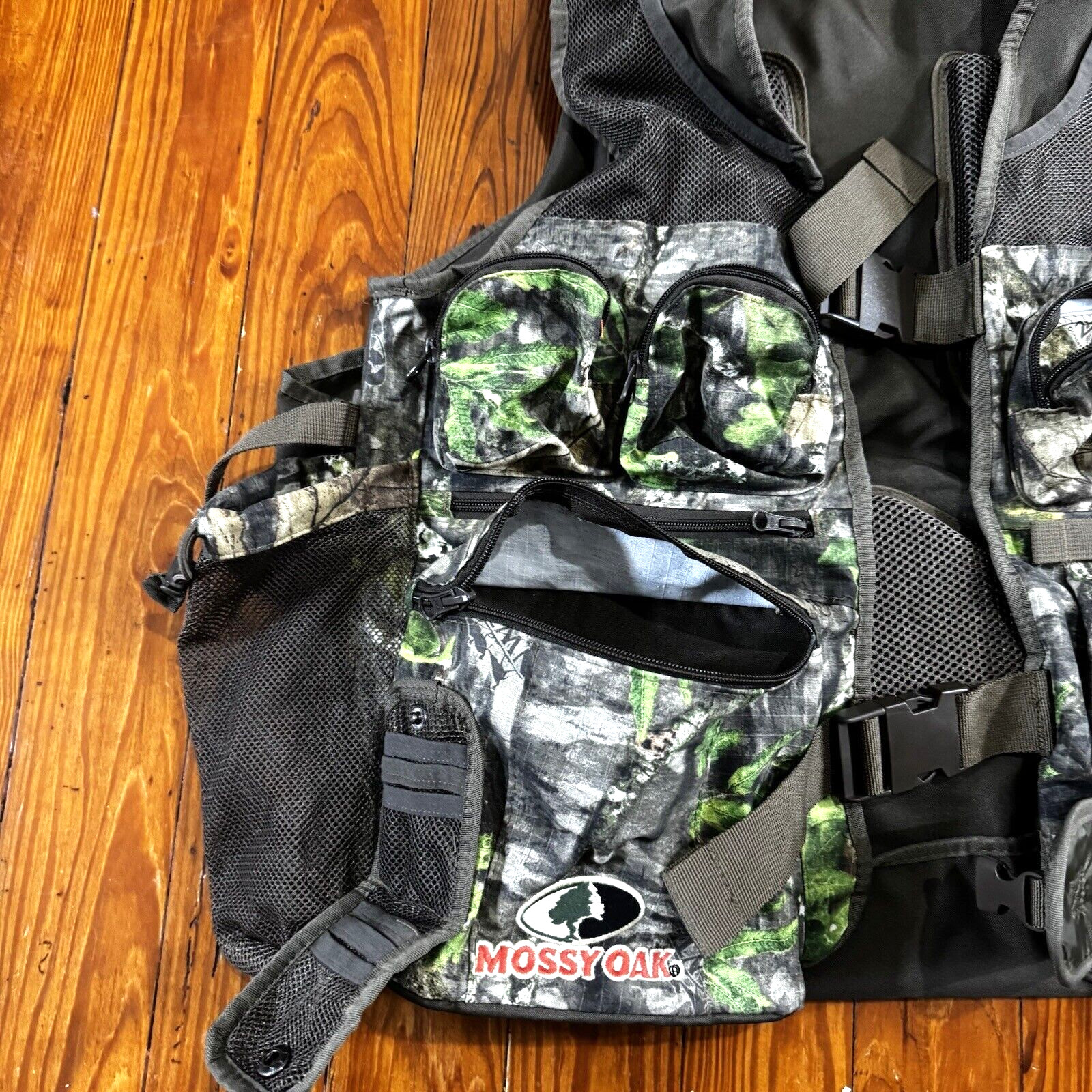 NWTF Mossy Oak Turkey Camo Vest - Mossy Oak Camo M-L Mens