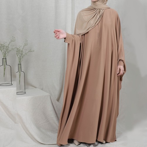 Burqa Overhead Khimar Caftan Abaya Muslim Women Prayer Dress Islamic Kaftan Robe - Picture 160 of 284