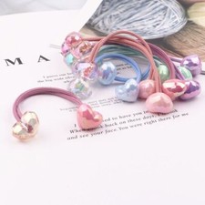 Double Head Heart Hair Bands - Elastic Kids Fashion Headwear Accessory Hairbands