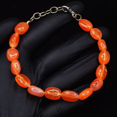Fabelhaftes Weltklasse erstaunliches Onyx 95,00 kt Perlen Brillant Armband VK 24 E638