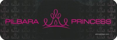 Pilbara Princess Black Bumper Sticker