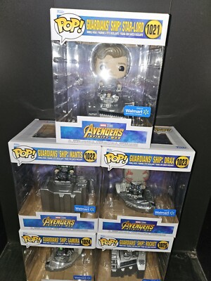 Avengers on Guardians Ship フィギュアセット FULL Set of 5 Funko Pop Deluxe Guardians Ship: Marvel Avengers