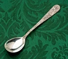Repousse by S. Kirk & Son sterling silver single Sherbet Spoon 5 3/8"