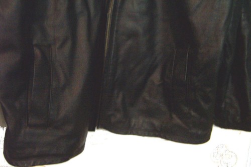 Black Leather Jacket I.B. Exchange by Irwin Bilerman Size 2XL - Picture 3 of 4