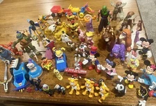 Mixed Lot of 50+ Small Figures Toys PVC Various Characters Vintage 80s 90s 00s